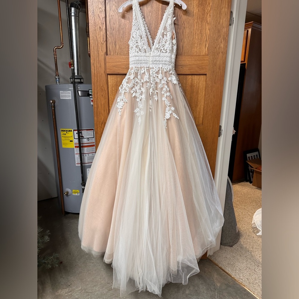 Tiffany Designs Plus Lace Prom Dress View 3
